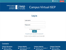 Tablet Screenshot of campus.isep.es
